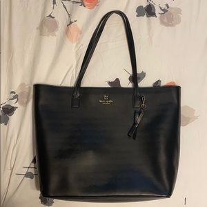 Kate Spade Black Zippered Shoulder Tote